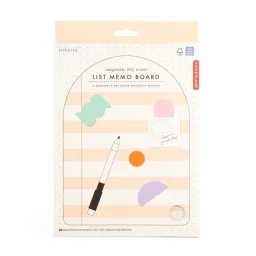 كيكر لاند لوحة ملاحظات مغناطيسية وردي Kikkerland Magnetic Memo Board Pink
