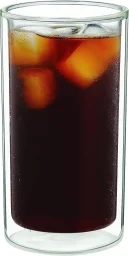 أكواب ديلونجي للقهوة الباردة بجدار مزدوج سعة 300 مل - طقم من قطعتين De'Longhi Double Wall Cold Brew Glasses 300ml - Set of 2