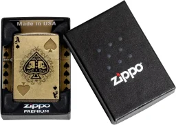 زيبو ولاعة أيس أوف سبيدز ديزاين مضادة للرياح Zippo Ace of Spades Design Windproof Lighter