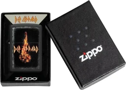 زيبو ولاعة ديف ليبارد بلاك مات مضادة للرياح Zippo Def Leppard Black Matte Windproof Lighter
