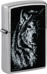 زيبو ولاعة ليندسي كيفي ستريت كروم مضادة للرياح Zippo Lindsay Kivi Street Chrome Windproof Lighter