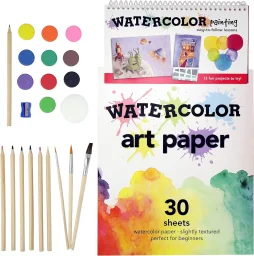 سكيلماتيكس مجموعة أعمال يدوية لفن الوخز بالألوان المائية Skillmatics Poke-in Art Watercolor Craft Kit