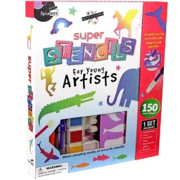 سكيلماتيكس مجموعة أعمال يدوية بوك-إن آرت سوبر ستنسل Skillmatics Poke-in Art Super Stencils Craft Kit
