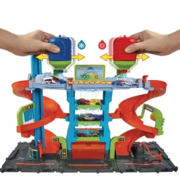 هوت ويلز سيتي مجموعة لعب مغسلة السيارات ميجا Hot Wheels City Mega Car Wash Playset