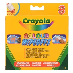 أقلام ماركر كرايولا ألوان قوس قزح قابلة للغسل والمسح الجاف - 8 أقلام Crayola Rainbow Colors Washable Dry-Erase Markers - 8 Count