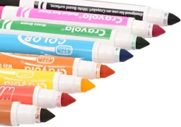 أقلام ماركر كرايولا ألوان قوس قزح قابلة للغسل والمسح الجاف - 8 أقلام Crayola Rainbow Colors Washable Dry-Erase Markers - 8 Count