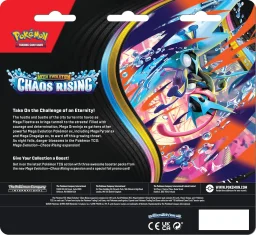 بوكيمون TCG: عبوة بليستر 3 حزم ميجا إيفوليوشن—كاوس رايزينج Pokémon TCG: Mega Evolution—Chaos Rising 3-Pack Blister