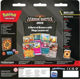 بوكيمون TCG: مجموعة معارك الدوري ميجا لوكاريو ex Pokémon TCG: Mega Lucario ex League Battle Deck