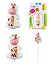 فليبر غطاء فرشاة أسنان حيوان مرح - بقرة Flipper Toothbrush Cover Fun Animal - Cow
