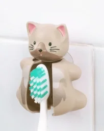 فليبر عبوة كومبو غطاء فرشاة أسنان وفرشاة أسنان حيوان مرح - قطة Flipper Fun Animal Toothbrush Cover & Toothbrush Combo Pack - Cat