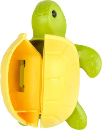 فليبر عبوة كومبو غطاء فرشاة أسنان وفرشاة أسنان حيوان مرح - سلحفاة Flipper Fun Animal Toothbrush Cover & Toothbrush Combo Pack - Turtle