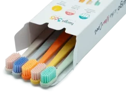 فليبر مجموعة فرش أسنان تويجو 365 السنوية ناعمة الشعيرات - عبوة من 5 قطع Flipper Twigo 365 Soft-Bristle Annual Toothbrush Set - 5-Pack