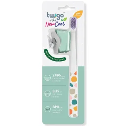 فليبر عبوة كومبو أساسية غطاء فرشاة أسنان وفرشاة أسنان تويجو للبالغين - أخضر جبلي Flipper Twigo Adult Toothbrush Cover & Toothbrush Basic Combo Pack - Mountain Green