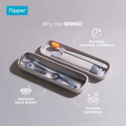 فليبر مجموعة العناية بالفم مونو - رمادي هاربور Flipper Mono Oral Care Kit - Harbor Gray