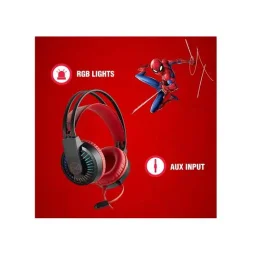 أو تي إل تكنولوجيز سماعة رأس للألعاب مارفل سبايدرمان مع ميكروفون بوم OTL Technologies Marvel Spider-Man Gaming Headset with Boom Microphone