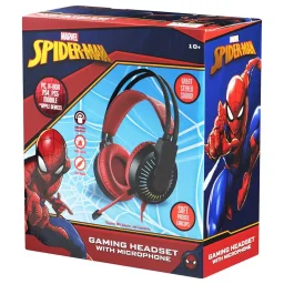 أو تي إل تكنولوجيز سماعة رأس للألعاب مارفل سبايدرمان مع ميكروفون بوم OTL Technologies Marvel Spider-Man Gaming Headset with Boom Microphone