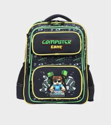 جلوسي بيرد حقيبة ظهر ماين كرافت + مقلمة GB5703 Glossy Bird Minecraft Bakcpack + Pencil Case GB5703