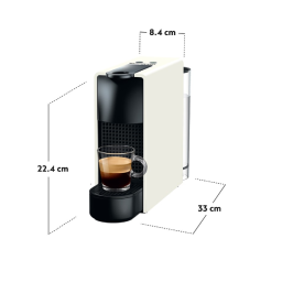 ماكينة قهوة نسبريسو أوريجينال إسينزا ميني C30 - أبيض Nespresso Essenza Mini C30 Original Coffee Machine - White