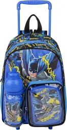 دبليو بي باتمان فارس الظلام طقم حقيبة بعجلات 3 في 1 - Bts263In1T02 WB Batman Dark Knight 3 In 1 Trolley Set - Bts263In1T02