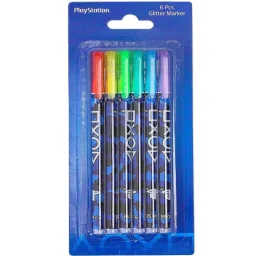 سوني بلايستيشن العب بالتمويه طقم أقلام تحديد لامعة من 6 قطع - Tbt25Playstation117 Sony Plastation Play In Camo Glitter Marker 6Pc Set - Tbt25Playstation117