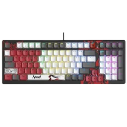 بلودي S98 كيبورد ألعاب - ناراكا، مفتاح BLMS أحمر Bloody S98 Naraka 98-Key Wired RGB Hot-Swappable Mechanical Gaming Keyboard - BLMS Red Switches