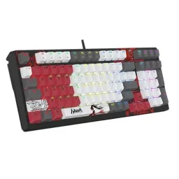 بلودي S98 كيبورد ألعاب - ناراكا، مفتاح BLMS أحمر Bloody S98 Naraka 98-Key Wired RGB Hot-Swappable Mechanical Gaming Keyboard - BLMS Red Switches
