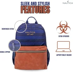 نوتيكا 2 حقيبة ظهر مقاس 18 بوصة - Tbt25Tnau003 Nautica 2 18" Backpack - Tbt25Tnau003