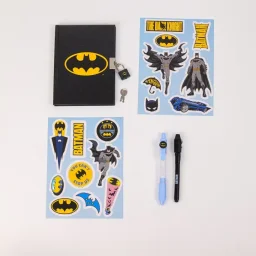 وارنر براذرز باتمان دفتر ملاحظات سري لامع مع قلم سحري - Tbt26Stat167 Warner Bros Batman Secret Glitter Notebook With Magic Pen - Tbt26Stat167