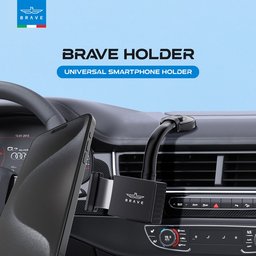 بريف حامل هاتف سيارة قابل للطي للوحة القيادة وشاشة LCD - أسود (BHL-53) Brave Foldable Car Phone Holder for Dashboard & LCD Display - Black (BHL-53)