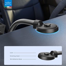 بريف حامل هاتف سيارة قابل للطي للوحة القيادة وشاشة LCD - أسود (BHL-53) Brave Foldable Car Phone Holder for Dashboard & LCD Display - Black (BHL-53)