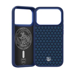 بينكس ArmorGrid Pro 600D كفر من الكيفلار لـ ايفون 18 Pro Max / 17 Pro Max - أزرق Benks ArmorGrid Pro 600D Kevlar Case for iPhone 18 Pro Max / 17 Pro Max - Blue