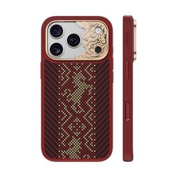 بينكس ArmorPro Knight كفر من الكيفلار لـ ايفون 18 Pro Max / 17 Pro Max - أحمر Benks ArmorPro Knight Kevlar Case for iPhone 18 Pro Max / 17 Pro Max - Red