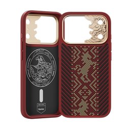 بينكس ArmorPro Knight كفر من الكيفلار لـ ايفون 18 Pro Max / 17 Pro Max - أحمر Benks ArmorPro Knight Kevlar Case for iPhone 18 Pro Max / 17 Pro Max - Red