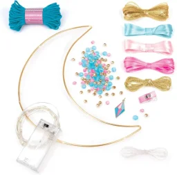 ميك إت ريل صائدة أحلام قمرية مع إضاءة - أزرق Make It Real Lunar Dream Catcher With Lights - Blue