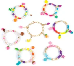 ميك إت ريل مجموعة صنع مجوهرات بحليات الصلصال Make It Real Clay Charm DIY Jewelry Kit