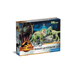كليمينتوني Jw3 مجموعة ديناصورات ترايسيبلوسرابتور Clementoni Jw3 Dino Set Triceplusraptor