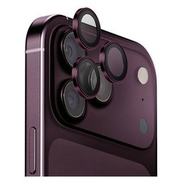 يونيك أوبتيكس ألوجارد DX2 واقي عدسة كاميرا ألمنيوم لآيفون 18 برو / برو ماكس - عنابي ملكي UNIQ Optix AluGuard DX2 Aluminum Camera Lens Protector for iPhone 18 Pro / iPhone 18 Pro Max - Royal Burgundy