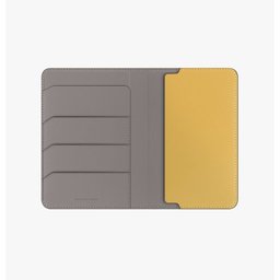يونيك Belmont حافظة جواز سفر تحجب إشارات RFID - رمادي صواني (رمادي صواني / أصفر كناري) UNIQ Belmont RFID-Blocking Passport Holder - Flint Gray / Canary Yellow
