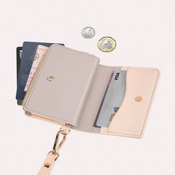 يونيك Coehl Mirelle محفظة مغناطيسية مع حزام معصم - وردي صدفي UNIQ COEHL Mirelle Magnetic Wallet with Wrist Strap - Shell Pink