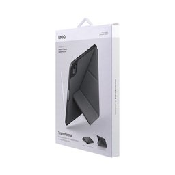 يونيك Transلـma كفر حماية مضاد للميكروبات لـ ايباد mini (A17 Pro / الجيل 6) - رمادي فحمي UNIQ Transforma Antimicrobial Protective Case for iPad mini (A17 Pro / 6th Gen) - Charcoal Gray