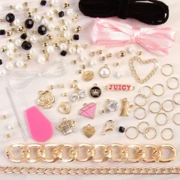 ميك إت ريل جوسي كوتور أساور سلسلة ذهبية عريضة - حروف Make It Real Juicy Couture Gold Bold Chain Bracelets - Letters