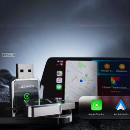 لينيس LCP06 محول CarPlay وAndroid Auto لاسلكي - أسود Lenyes LCP06 Wireless CarPlay & Android Auto Adapter - Black