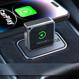 لينيس LCP06 محول CarPlay وAndroid Auto لاسلكي - أسود Lenyes LCP06 Wireless CarPlay & Android Auto Adapter - Black