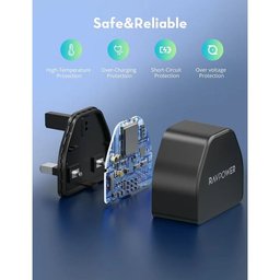 راف باور RP-PC1041 شاحن حائط USB-C PD بقدرة 20 واط - أسود RAVPower RP-PC1041 20W USB-C PD Wall Charger - Black