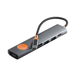 ويوو Wi-HB007 Travelling موزع USB-C سبعة في واحد WiWU Wi-HB007 Travelling 7-in-1 USB-C Hub