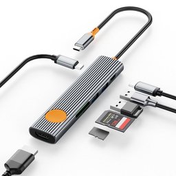ويوو Wi-HB007 Travelling موزع USB-C سبعة في واحد WiWU Wi-HB007 Travelling 7-in-1 USB-C Hub