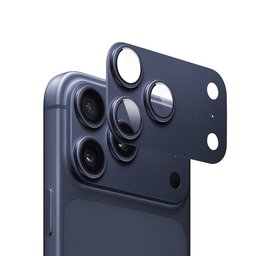 ويوو LG-012 Armor Deck واقي عدسات كاميرا لهاتف ايفون 17 Pro Max - أزرق داكن WiWU LG-012 Armor Deck Camera Lens Protector for iPhone 17 Pro Max - Deep Blue