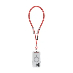 سكينارما داينو في إي 2 في 1 حبل وكابل شحن سي إلى سي - قرمزي Skinarma DYNO VE 2-IN-1 Lanyard And Charging Cable C To C - Vermilion