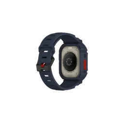 سكينارما ميكا 2 في 1 سوار ساعة أبل ألترا + حافظة 49 مم - أزرق Skinarma MECHA 2-IN-1 Apple Watch Ultra Strap + Case 49 Mm - Blue
