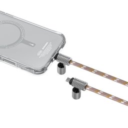حبل تعليق وكابل شحن USB-C إلى USB-C اثنان في واحد سكينارما DYNO VE - بيرش Skinarma DYNO VE 2-IN-1 Lanyard and Charging Cable C To C - Birch
